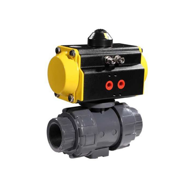 HK57 صمام كروي PVC Penumatic ثنائي الاتجاه