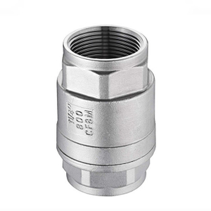 V&aacute;lvula de retenci&oacute;n de acero inoxidable con rosca vertical