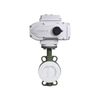 Injap Rama-Rama Berlapis PTFE Elektrik HK60-DC