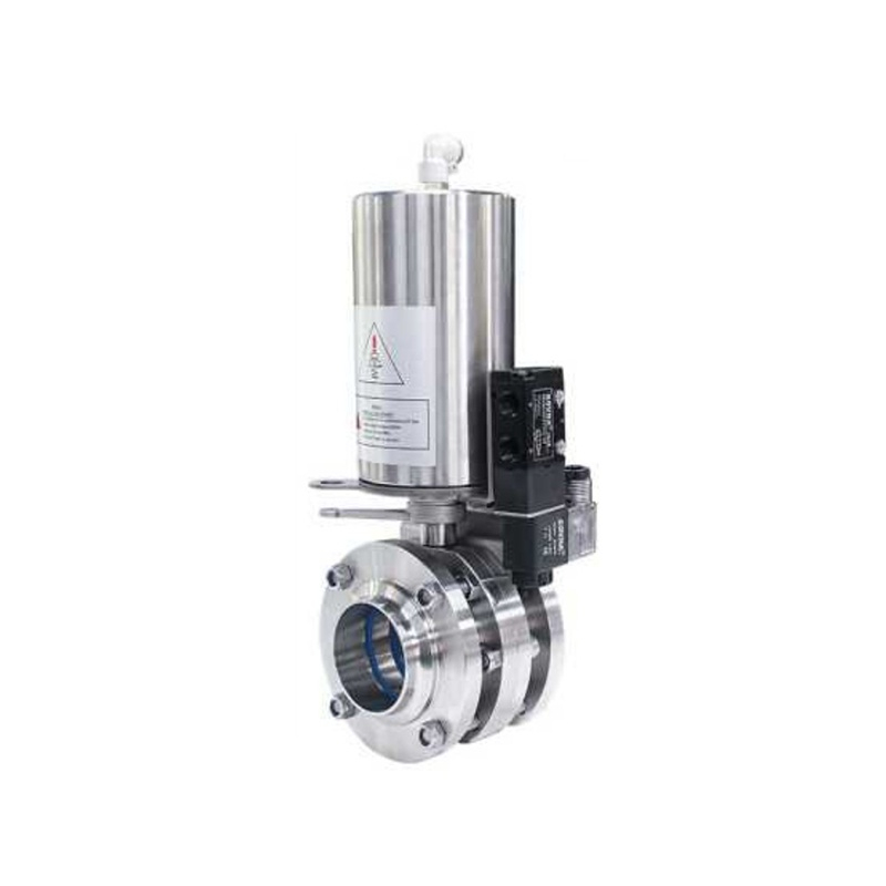 Vanne papillon sanitaire pneumatique verticale HK59-LD-W