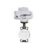 V&aacute;lvula de mariposa el&eacute;ctrica revestida de PTFE HK60-DC