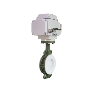 HK60-DC บัตเตอร์ฟลายวาล์วไฟฟ้า PTFE-Lined