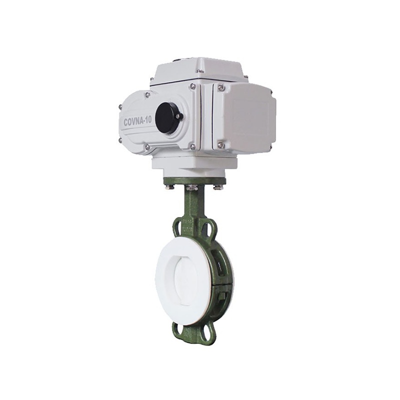 Injap Rama-Rama Berlapis PTFE Elektrik HK60-DC